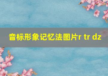 音标形象记忆法图片r tr dz